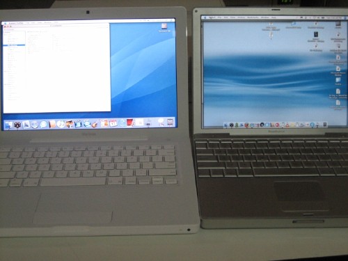 MacBook vs. PowerBook 12 MacBook vs. PowerBook 12