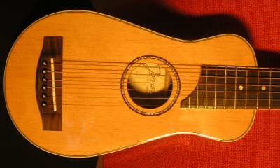 travel guitar body