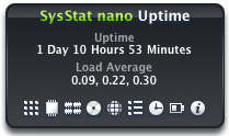 SysStat nano Uptime